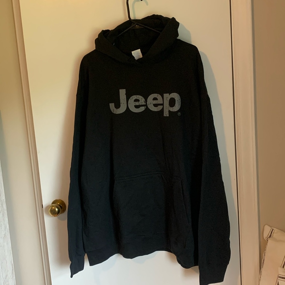 Jeep Iconic Distressed Logo Pullover Hoodie